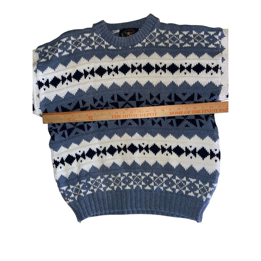 Vintage Lake Harmony Rowing‎ Club Sweater Grandpa Chunky Knit Made in USA, Large - Picture 3 of 4